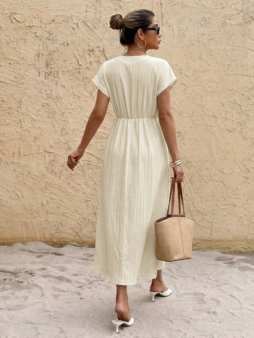 Vestido Amalfi – Vestido Midi Escote en V Mujer