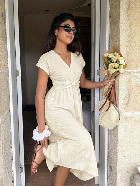 Vestido Amalfi – Vestido Midi Escote en V Mujer