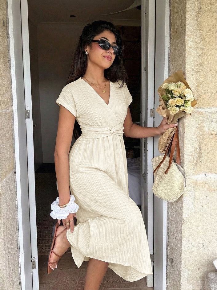 Vestido Amalfi – Vestido Midi Escote en V Mujer