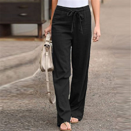Pantalón Amalfi de Lino – Pantalón Ancho Mujer