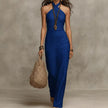 Vestido Santorini – Vestido Halter Silueta Ajustada Mujer
