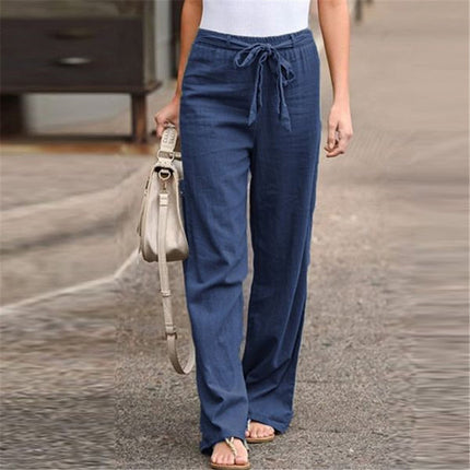 Pantalón Amalfi de Lino – Pantalón Ancho Mujer