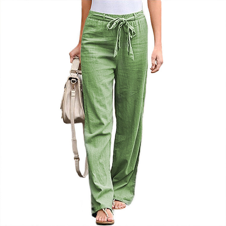 Pantalón Amalfi de Lino – Pantalón Ancho Mujer