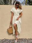 Vestido Amalfi – Vestido Midi Escote en V Mujer