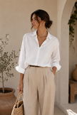 Camisa Básica Oversize Aura – Camisa Mujer Corte Relajado