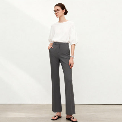 Pantalón Palazzo de Tiro Alto – Pantalón Ancho Mujer