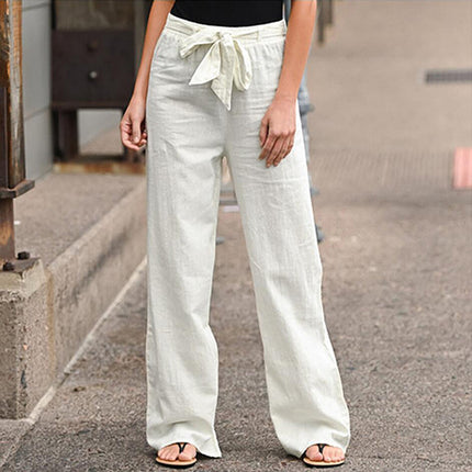 Pantalón Amalfi de Lino – Pantalón Ancho Mujer